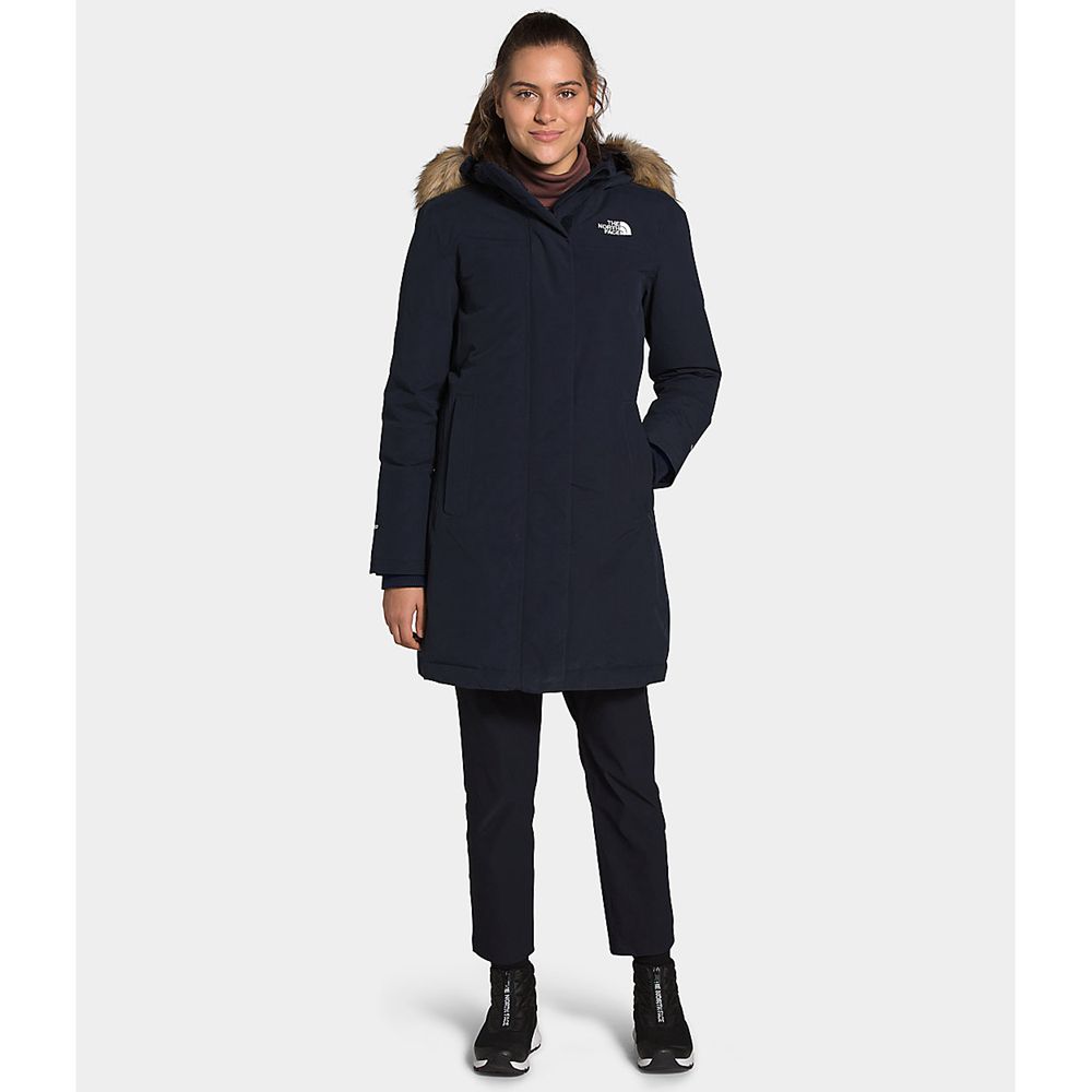 The North Face Parka Womens Australia - The North Face Arctic Navy (PGK-916472)